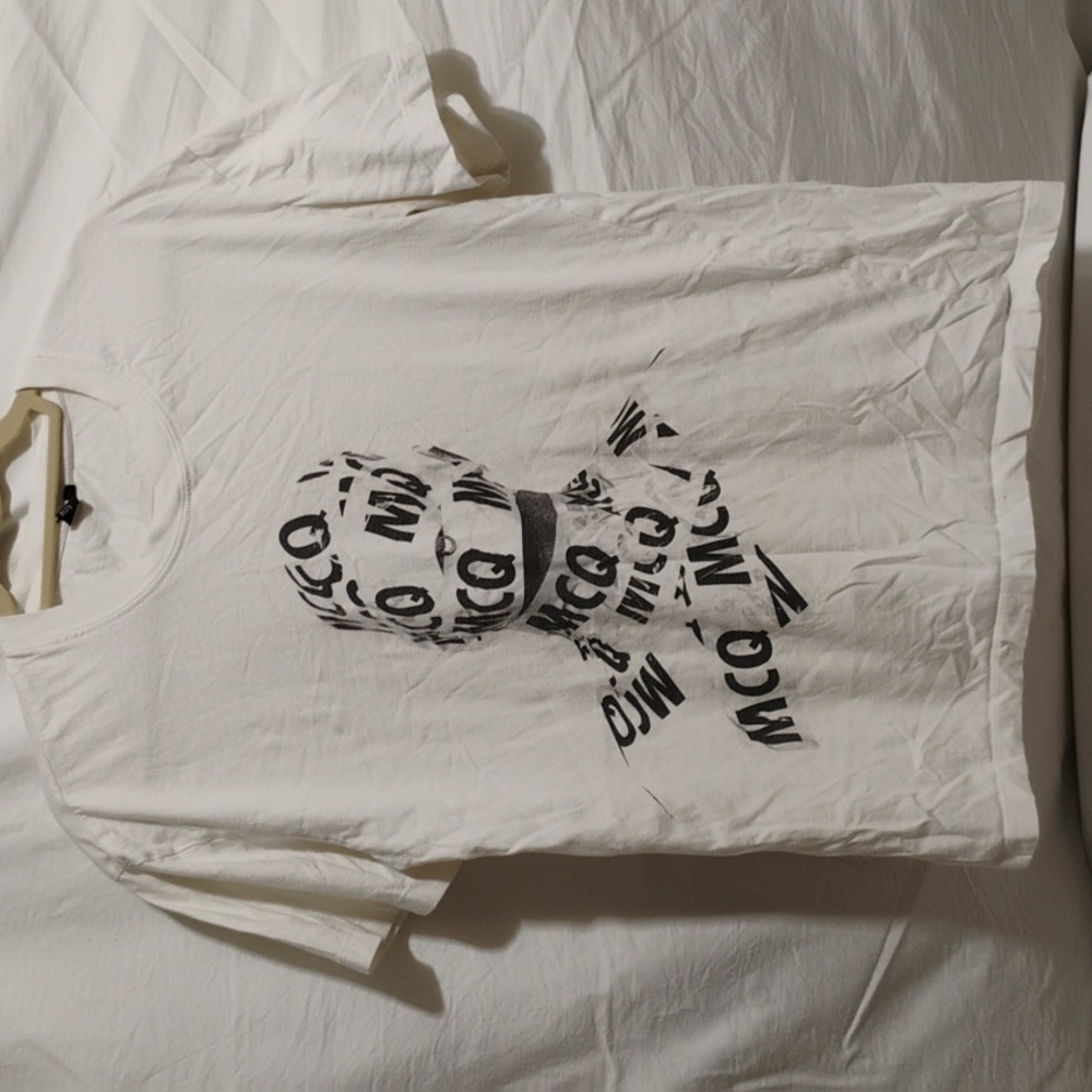 (X-82) Alexander McQueen Taped Figure Print Sz.M Light Signs Of Wear